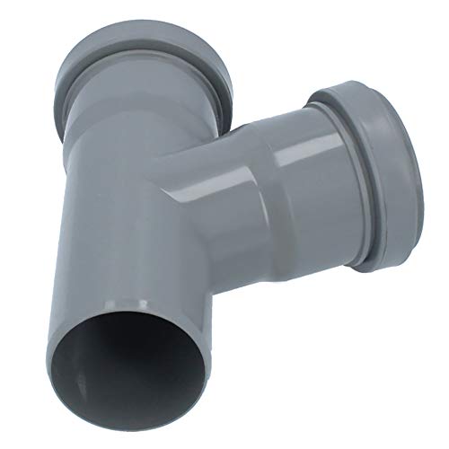 HT Rohr Abzweig Ø DN 50 mm Grau Winkel 67° | Abwasser T-Stück Kunststoff Abflussrohr Kunststoffabzweig PVC PP Doppelabzweig Verbindung Anschlussstück HT Rohr Abzweig Ø DN 50 mm Grau Winkel 67° | Abwasser T-Stück Kunststoff Abflussrohr Kunststoffabzweig PVC PP Doppelabzweig Verbindung Anschlussstück von Instalguru