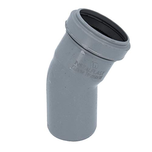 HT Rohr Bogen Grau Ø DN 50 mm 30 Grad | Abwasser Winkel Kunststoff Abflussrohr Kunststoffbogen PVC PP Doppelabzweig Verbindung Anschlussstück HT Rohr Bogen Grau Ø DN 50 mm 30 Grad | Abwasser Winkel Kunststoff Abflussrohr Kunststoffbogen PVC PP Doppelabzweig Verbindung Anschlussstück von Instalguru