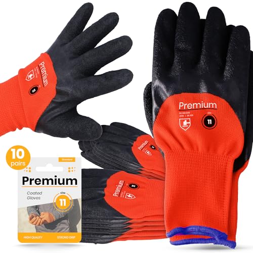 Instalguru 10x Arbeitshandschuhe Größe 11 Latex Beschichtung Handschuhe Schutzhandschuhe Montagehandschuhe Bauhandschuh Mechaniker Baustelle Heimwerker Garten Instalguru 10x Arbeitshandschuhe Größe 11 Latex Beschichtung Handschuhe Schutzhandschuhe Montagehandschuhe Bauhandschuh Mechaniker Baustelle Heimwerker Garten von Instalguru