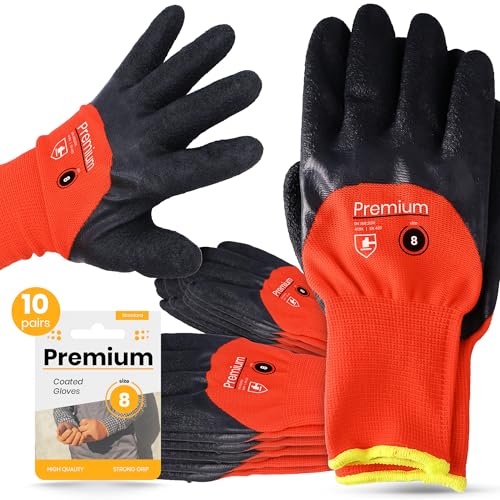 Instalguru 10x Arbeitshandschuhe Größe 8 Latex Beschichtung Handschuhe Schutzhandschuhe Montagehandschuhe Bauhandschuh Mechaniker Baustelle Heimwerker Garten Instalguru 10x Arbeitshandschuhe Größe 8 Latex Beschichtung Handschuhe Schutzhandschuhe Montagehandschuhe Bauhandschuh Mechaniker Baustelle Heimwerker Garten von Instalguru