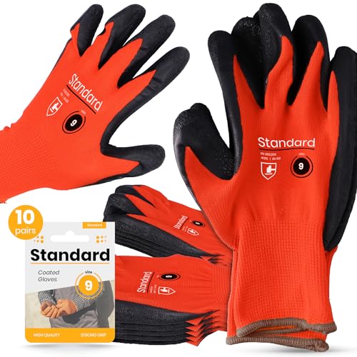 Instalguru 10x Schutzhandschuhe Größe 9 Latex Arbeitshandschuhe Handschuhe Beschichtung Montagehandschuhe Bauhandschuh Mechaniker Bauarbeiten Heimwerker Gartenarbeit Instalguru 10x Schutzhandschuhe Größe 9 Latex Arbeitshandschuhe Handschuhe Beschichtung Montagehandschuhe Bauhandschuh Mechaniker Bauarbeiten Heimwerker Gartenarbeit von Instalguru