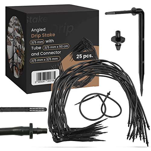 Instalguru 25x Eckig Tropfer Pfeiltropfer Set 3/5mm Mikroschlauch 50cm + Steckverbinder Spike Emitter Mikro-Tropfbewässerungs-Set Bewässerungssystem Tropfsystem für Pflanzen Garten Rasen Gewächshaus Instalguru 25x Eckig Tropfer Pfeiltropfer Set 3/5mm Mikroschlauch 50cm + Steckverbinder Spike Emitter Mikro-Tropfbewässerungs-Set Bewässerungssystem Tropfsystem für Pflanzen Garten Rasen Gewächshaus von Instalguru