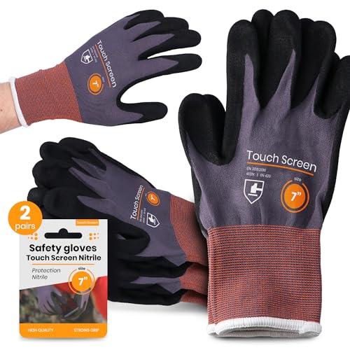 Instalguru 2x Arbeitshandschuhe Größe 7 Schutzhandschuhe Mechaniker Montagehandschuhe Gartenhandschuhe Touchscreenfähig Nitrilhandschuhe Werkstatt Mechaniker Instalguru 2x Arbeitshandschuhe Größe 7 Schutzhandschuhe Mechaniker Montagehandschuhe Gartenhandschuhe Touchscreenfähig Nitrilhandschuhe Werkstatt Mechaniker von Instalguru