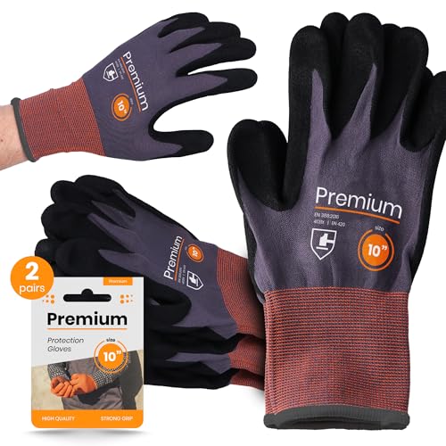 Instalguru 2x Arbeitshandschuhe Nitril Größe 10 Nitrilhandschuhe Bauhandschuhe Handschuhe Starker Grip Arbeit Abriebfest Montage Werkstatt Baustelle Heimwerker Garten Instalguru 2x Arbeitshandschuhe Nitril Größe 10 Nitrilhandschuhe Bauhandschuhe Handschuhe Starker Grip Arbeit Abriebfest Montage Werkstatt Baustelle Heimwerker Garten von Instalguru