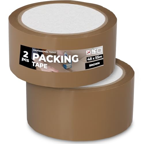Instalguru 2x Klebeband Packband 48 mm 55 m Braun Paketband Verpackungsband Verpackungsklebeband Stark Acrylkleber Verschließen von Paketen Kartons Universelles Instalguru 2x Klebeband Packband 48 mm 55 m Braun Paketband Verpackungsband Verpackungsklebeband Stark Acrylkleber Verschließen von Paketen Kartons Universelles von Instalguru