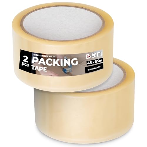 Instalguru 2x Klebeband Packband 48 mm 55 m Transparent Paketband Verpackungsband Verpackungsklebeband Stark Acrylkleber Verschließen von Paketen Kartons Universelles Instalguru 2x Klebeband Packband 48 mm 55 m Transparent Paketband Verpackungsband Verpackungsklebeband Stark Acrylkleber Verschließen von Paketen Kartons Universelles von Instalguru