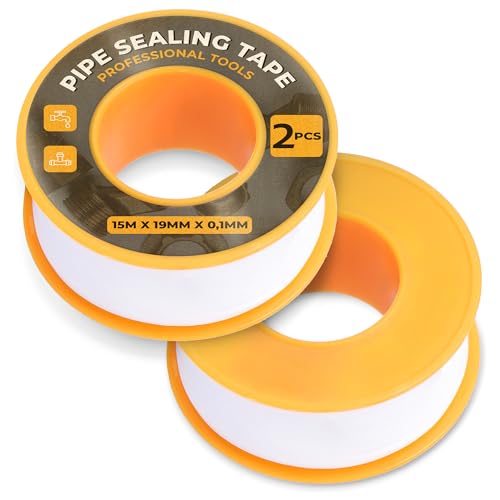 Instalguru 2x Teflonband Gewindedichtband 15m 19mm Weiß Teflon Abdichten PTFE Gewinde Band Dichtungsband Dichtband Gewindeband Wasserdicht Hochwertiges Haushalt Industrie Instalguru 2x Teflonband Gewindedichtband 15m 19mm Weiß Teflon Abdichten PTFE Gewinde Band Dichtungsband Dichtband Gewindeband Wasserdicht Hochwertiges Haushalt Industrie von Instalguru