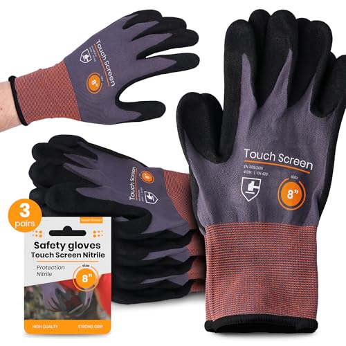 Instalguru 3x Arbeitshandschuhe Größe 8 Schutzhandschuhe Mechaniker Montagehandschuhe Gartenhandschuhe Touchscreenfähig Nitrilhandschuhe Werkstatt Mechaniker Instalguru 3x Arbeitshandschuhe Größe 8 Schutzhandschuhe Mechaniker Montagehandschuhe Gartenhandschuhe Touchscreenfähig Nitrilhandschuhe Werkstatt Mechaniker von Instalguru