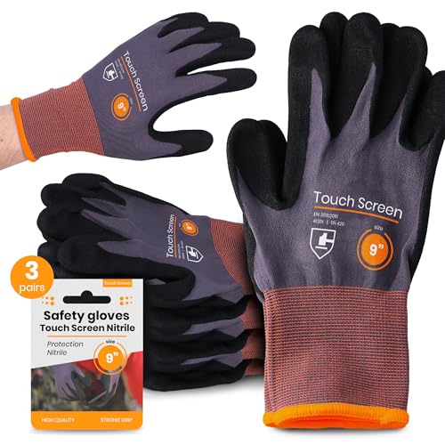 Instalguru 3x Arbeitshandschuhe Größe 9 Schutzhandschuhe Mechaniker Montagehandschuhe Gartenhandschuhe Touchscreenfähig Nitrilhandschuhe Werkstatt Mechaniker Instalguru 3x Arbeitshandschuhe Größe 9 Schutzhandschuhe Mechaniker Montagehandschuhe Gartenhandschuhe Touchscreenfähig Nitrilhandschuhe Werkstatt Mechaniker von Instalguru