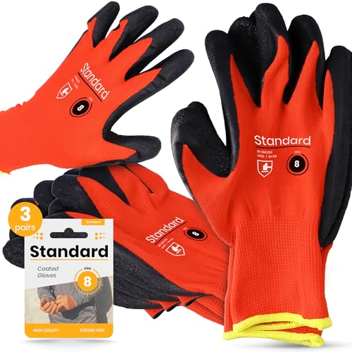 Instalguru 3x Schutzhandschuhe Größe 8 Latex Arbeitshandschuhe Handschuhe Beschichtung Montagehandschuhe Bauhandschuh Mechaniker Bauarbeiten Heimwerker Gartenarbeit Instalguru 3x Schutzhandschuhe Größe 8 Latex Arbeitshandschuhe Handschuhe Beschichtung Montagehandschuhe Bauhandschuh Mechaniker Bauarbeiten Heimwerker Gartenarbeit von Instalguru