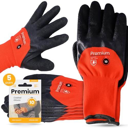Instalguru 5x Arbeitshandschuhe Größe 10 Latex Beschichtung Handschuhe Schutzhandschuhe Montagehandschuhe Bauhandschuh Mechaniker Baustelle Heimwerker Garten Instalguru 5x Arbeitshandschuhe Größe 10 Latex Beschichtung Handschuhe Schutzhandschuhe Montagehandschuhe Bauhandschuh Mechaniker Baustelle Heimwerker Garten von Instalguru