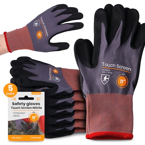 Instalguru 5x Arbeitshandschuhe Größe 11 Schutzhandschuhe Mechaniker Montagehandschuhe Gartenhandschuhe Touchscreenfähig Nitrilhandschuhe Werkstatt Mechaniker Instalguru 5x Arbeitshandschuhe Größe 11 Schutzhandschuhe Mechaniker Montagehandschuhe Gartenhandschuhe Touchscreenfähig Nitrilhandschuhe Werkstatt Mechaniker von Instalguru