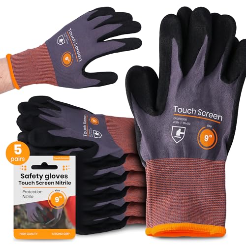 Instalguru 5x Arbeitshandschuhe Größe 9 Schutzhandschuhe Mechaniker Montagehandschuhe Gartenhandschuhe Touchscreenfähig Nitrilhandschuhe Werkstatt Mechaniker Instalguru 5x Arbeitshandschuhe Größe 9 Schutzhandschuhe Mechaniker Montagehandschuhe Gartenhandschuhe Touchscreenfähig Nitrilhandschuhe Werkstatt Mechaniker von Instalguru