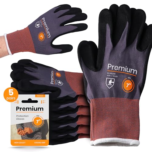 Instalguru 5x Arbeitshandschuhe Nitril Größe 7 Nitrilhandschuhe Bauhandschuhe Handschuhe Starker Grip Arbeit Abriebfest Montage Werkstatt Baustelle Heimwerker Garten Instalguru 5x Arbeitshandschuhe Nitril Größe 7 Nitrilhandschuhe Bauhandschuhe Handschuhe Starker Grip Arbeit Abriebfest Montage Werkstatt Baustelle Heimwerker Garten von Instalguru