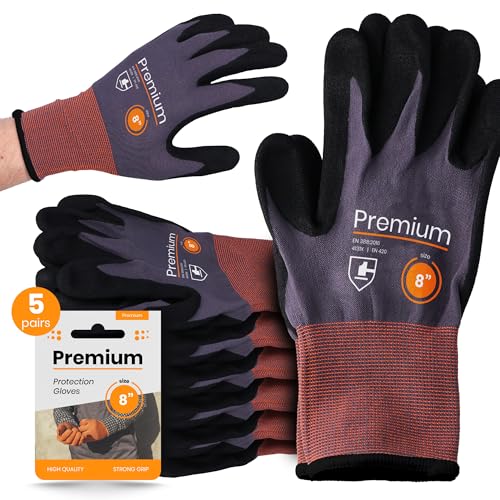Instalguru 5x Arbeitshandschuhe Nitril Größe 8 Nitrilhandschuhe Bauhandschuhe Handschuhe Starker Grip Arbeit Abriebfest Montage Werkstatt Baustelle Heimwerker Garten Instalguru 5x Arbeitshandschuhe Nitril Größe 8 Nitrilhandschuhe Bauhandschuhe Handschuhe Starker Grip Arbeit Abriebfest Montage Werkstatt Baustelle Heimwerker Garten von Instalguru