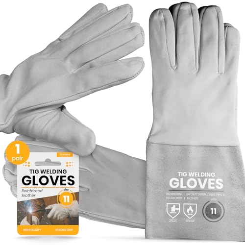 Instalguru Arbeitshandschuhe Hitzeschutzhandschuhe TIG Größe 11 Leder Sicherheitshandschuhe Grillhandschuhe Kaminhandschuhe Rindnarbenleder Hitzebeständige Instalguru Arbeitshandschuhe Hitzeschutzhandschuhe TIG Größe 11 Leder Sicherheitshandschuhe Grillhandschuhe Kaminhandschuhe Rindnarbenleder Hitzebeständige von Instalguru