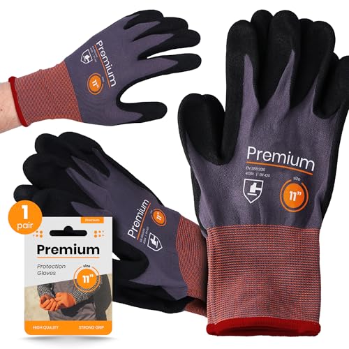 Instalguru Arbeitshandschuhe Nitril Größe 11 Nitrilhandschuhe Bauhandschuhe Handschuhe Starker Grip Arbeit Abriebfest Montage Werkstatt Baustelle Heimwerker Garten Instalguru Arbeitshandschuhe Nitril Größe 11 Nitrilhandschuhe Bauhandschuhe Handschuhe Starker Grip Arbeit Abriebfest Montage Werkstatt Baustelle Heimwerker Garten von Instalguru