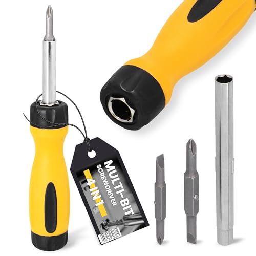 Instalguru Bit-Schraubendreher Schraubendreher mit 4 Bits SL5 SL6 PH1 PH2 Schraubenzieher Magnetischer Bithalterung Handschraubendreher-Werkzeug Schnellwechselstruktur Instalguru Bit-Schraubendreher Schraubendreher mit 4 Bits SL5 SL6 PH1 PH2 Schraubenzieher Magnetischer Bithalterung Handschraubendreher-Werkzeug Schnellwechselstruktur von Instalguru