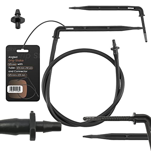 Instalguru Eckig Tropfer Pfeiltropfer Set 3/5mm Mikroschlauch 50cm + Steckverbinder Spike Emitter Mikro-Tropfbewässerungs-Set Bewässerungssystem Tropfsystem für Pflanzen Garten Rasen Gewächshaus Instalguru Eckig Tropfer Pfeiltropfer Set 3/5mm Mikroschlauch 50cm + Steckverbinder Spike Emitter Mikro-Tropfbewässerungs-Set Bewässerungssystem Tropfsystem für Pflanzen Garten Rasen Gewächshaus von Instalguru