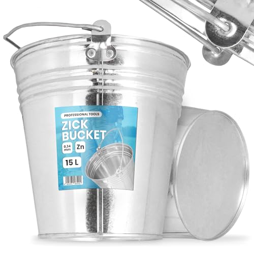 Instalguru Eimer 15L Metalleimer Wassereimer Zinkeimer Blecheimer Verzinkt Baueimer Garteneimer Zink Stahl Blech Garten Robuster Bauarbeiten Putzeimer Qualität Baugewerbe Instalguru Eimer 15L Metalleimer Wassereimer Zinkeimer Blecheimer Verzinkt Baueimer Garteneimer Zink Stahl Blech Garten Robuster Bauarbeiten Putzeimer Qualität Baugewerbe von Instalguru