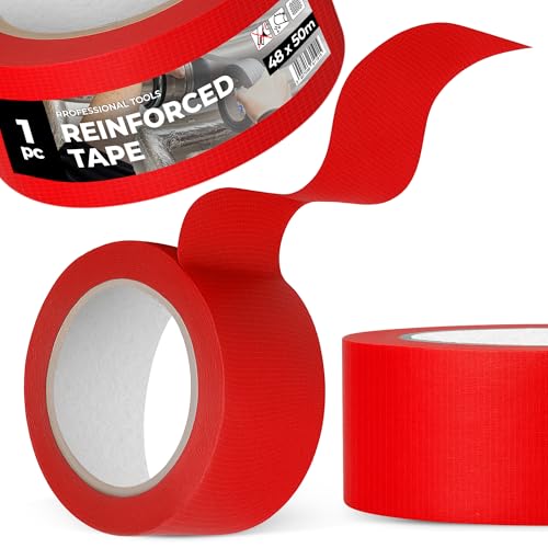 Instalguru Gewebeband Reparaturband 48 mm 50 m Rot Verstärkt Gewebeklebeband Klebeband Panzertape Schutzband Duct Tape Wasserfest UV-beständig Extra Stark Bau Installation Instalguru Gewebeband Reparaturband 48 mm 50 m Rot Verstärkt Gewebeklebeband Klebeband Panzertape Schutzband Duct Tape Wasserfest UV-beständig Extra Stark Bau Installation von Instalguru