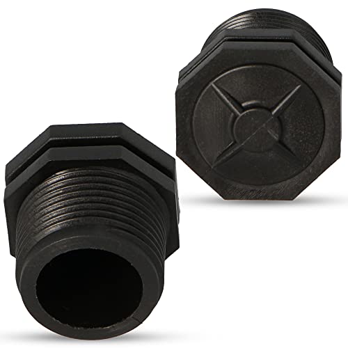 Instalguru Kappe 3/4" AG für PE Rohr Bewässerungsleitung Schlauchverlängerung Wasserrohr Garten Wasserleitung Micro-Drip-Bewässerungssysteme Rasenbewässerungssystem von Instalguru