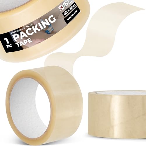 Instalguru Klebeband Packband 48 mm 55 m Transparent Paketband Verpackungsband Verpackungsklebeband Stark Acrylkleber Verschließen von Paketen Kartons Universelles Instalguru Klebeband Packband 48 mm 55 m Transparent Paketband Verpackungsband Verpackungsklebeband Stark Acrylkleber Verschließen von Paketen Kartons Universelles von Instalguru