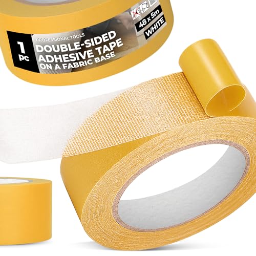 Instalguru Klebeband Teppichband Doppelseitig 5 m Teppichverlegeband Verlegeband Universalklebeband Montageband Gewebeband Befestigen am Teppichrücken Robust Instalguru Klebeband Teppichband Doppelseitig 5 m Teppichverlegeband Verlegeband Universalklebeband Montageband Gewebeband Befestigen am Teppichrücken Robust von Instalguru