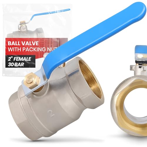 Instalguru Kugelventil Kugelhahn 2'' IG Messing 30 Bar Absperrhahn Durchgang Hebelgriff Handgriff Stahlgriff Wasser Trinkwasser Sanitär Dicht Schließend Instalguru Kugelventil Kugelhahn 2'' IG Messing 30 Bar Absperrhahn Durchgang Hebelgriff Handgriff Stahlgriff Wasser Trinkwasser Sanitär Dicht Schließend von Instalguru