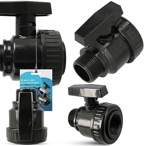 Instalguru PE-Rohr Absperrhahn Kugelhahn PN16 1 1/2IG x 1 1/2AG Garden Bewässerung Systeme Pe-Absperrventil Wasserregelventil Bewässerungsrohr-Kupplung PE-Schläuchen Instalguru PE-Rohr Absperrhahn Kugelhahn PN16 1 1/2IG x 1 1/2AG Garden Bewässerung Systeme Pe-Absperrventil Wasserregelventil Bewässerungsrohr-Kupplung PE-Schläuchen von Instalguru