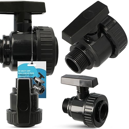 Instalguru PE-Rohr Absperrhahn Kugelhahn PN16 1" IG x 1" AG Wassersysteme Garden Bewässerung Pe-Absperrventil Wasserregelventil Bewässerungsrohr-Kupplung PE-Schläuchen Instalguru PE-Rohr Absperrhahn Kugelhahn PN16 1" IG x 1" AG Wassersysteme Garden Bewässerung Pe-Absperrventil Wasserregelventil Bewässerungsrohr-Kupplung PE-Schläuchen von Instalguru