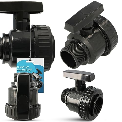 Instalguru PE-Rohr Absperrhahn Kugelhahn PN16 2 IG x 2 AG Wassersysteme Garden Bewässerung Pe-Absperrventil Wasserregelventil Bewässerungsrohr-Kupplung PE-Schläuchen Instalguru PE-Rohr Absperrhahn Kugelhahn PN16 2 IG x 2 AG Wassersysteme Garden Bewässerung Pe-Absperrventil Wasserregelventil Bewässerungsrohr-Kupplung PE-Schläuchen von Instalguru