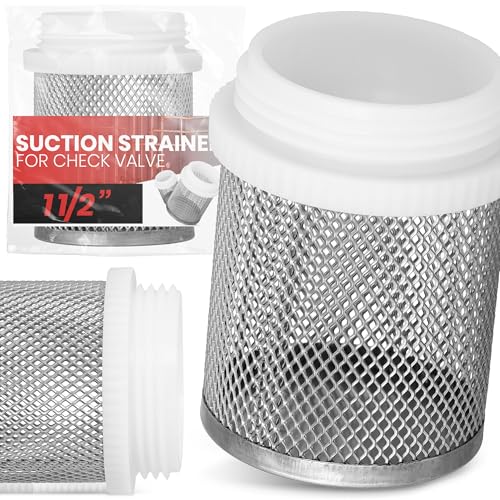 Instalguru Saugkorb für Rückschlagventil Fußventil 1 1/2'' Edelstahlkorb Edelstahl Kunststoff Sieb Filter Korb Wasserfilter Saugfilter Filterkorb Rostfrei von Instalguru