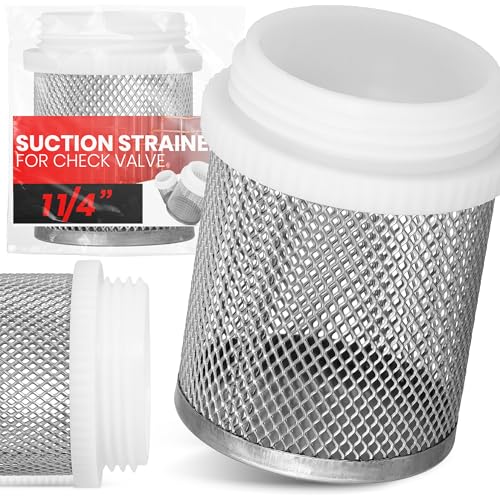 Instalguru Saugkorb für Rückschlagventil Fußventil 1 1/4'' Edelstahlkorb Edelstahl Kunststoff Sieb Filter Korb Wasserfilter Saugfilter Filterkorb Rostfrei von Instalguru