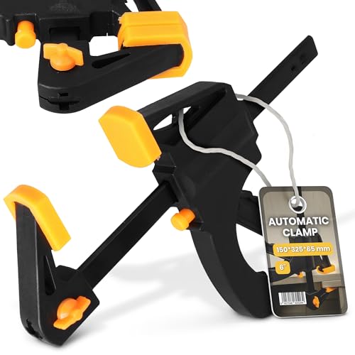 Instalguru Schraubzwinge 6'' 150x325x65 mm Einhandzwinge Einhandklemme Schnellspannzwinge Klemmzwinge Spannkraft Spannzwingen Schnellspanner Spreizzwingen von Instalguru