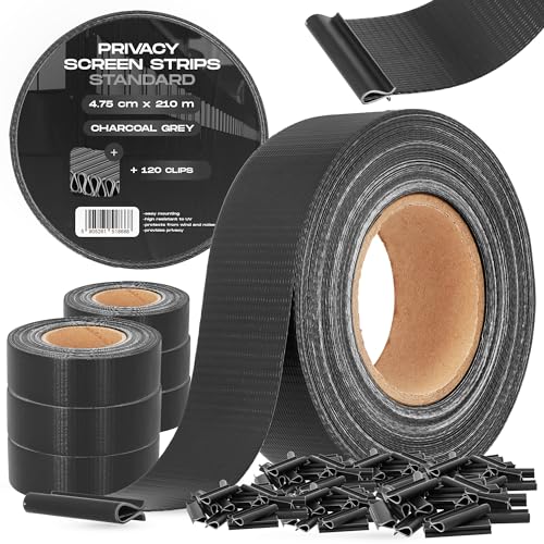 Instalguru Sichtschutzstreifen 4,75 cm x 210 m Sichtschutzband 120 Befestigungsclips Zaunsichtschutz Doppelstabmatten Zaun Sichtschutz Zaunfolie Windschutz Sichtschutzfolie Instalguru Sichtschutzstreifen 4,75 cm x 210 m Sichtschutzband 120 Befestigungsclips Zaunsichtschutz Doppelstabmatten Zaun Sichtschutz Zaunfolie Windschutz Sichtschutzfolie von Instalguru
