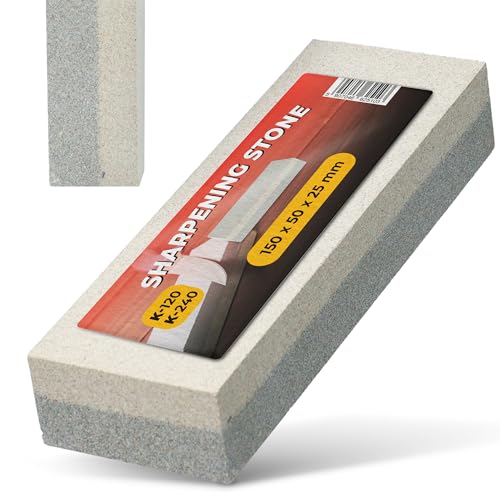 Instalguru Wetzstein Schleifstein Abziehstein Sensenwetzstein 15 cm Messer Schärfstein Meßerschärfer Messerschärfer Doppelseitig Rechteckig Meißel Äxte Sense Schleifhilfe Professioneller von Instalguru