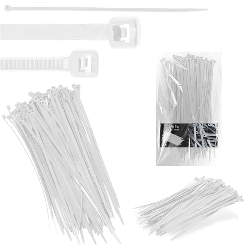 Kabelbinder (100x Kabelbinder 4,8 x 250 mm weiß) von Instalguru