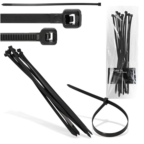 Kabelbinder (10x Kabelbinder 7,6 mm x 400 mm) von Instalguru