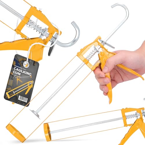 Kartuschenpresse Kartuschenpistole Auspresspistole Silikonpresse Silikonspritze Ergonomische Griff Stark Stahl Dicht Silikon Acryl Klebstoff Ergonomischen Grif von Instalguru