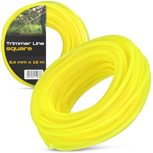 Mähfaden Trimmfaden 2,4 mm 15 m Rasentrimmer Freischneider Quadrat Ersatzfaden Trimmerschnur Rasentrimmerspulen Rasentrimmerlinie Nylon Rasen Rasenkanten Unkraut Mähfaden Trimmfaden 2,4 mm 15 m Rasentrimmer Freischneider Quadrat Ersatzfaden Trimmerschnur Rasentrimmerspulen Rasentrimmerlinie Nylon Rasen Rasenkanten Unkraut von Instalguru
