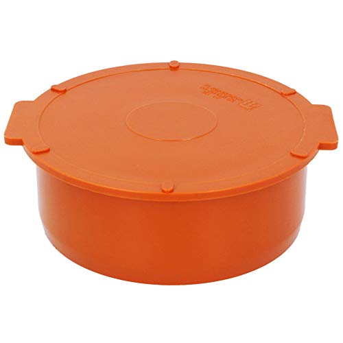 Muffenstopfen HT KG Rohr Ø DN 160 mm Orange | Abwasser Kappe Kunststoff Abflussrohr Kunststoffstopfen PVC PP Verbindung Anschlussstück Deckel Formstücke von Instalguru