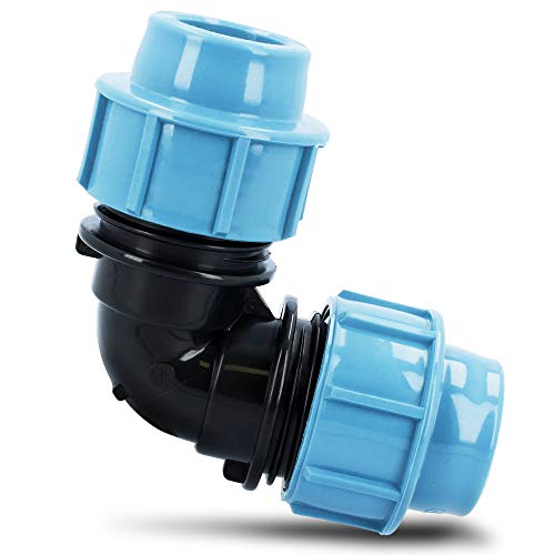 PE Rohr Winkel Bogen 90° 40 mm x 40 mm | Trinkwasser Plast Kunststoff Wasseranschluss | Verschraubung Bewässerungssystem Fitting Kupplung Wasserrohrbogen | Anschluss Wasserleitung PE Rohr Winkel Bogen 90° 40 mm x 40 mm | Trinkwasser Plast Kunststoff Wasseranschluss | Verschraubung Bewässerungssystem Fitting Kupplung Wasserrohrbogen | Anschluss Wasserleitung von Instalguru