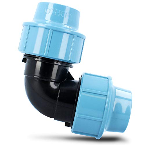 PE Rohr Winkel Bogen 90° 50 mm x 50 mm | Trinkwasser Plast Kunststoff Wasseranschluss | Verschraubung Bewässerungssystem Fitting Kupplung Wasserrohrbogen | Anschluss Wasserleitung PE Rohr Winkel Bogen 90° 50 mm x 50 mm | Trinkwasser Plast Kunststoff Wasseranschluss | Verschraubung Bewässerungssystem Fitting Kupplung Wasserrohrbogen | Anschluss Wasserleitung von Instalguru