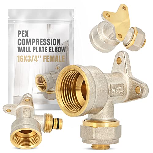 PEX Bogen mit Wandscheibe 16x3/4" IG Wasser Heizung V-Stück Schraubfitting Kompression Wandplatte Ellenbogen Rohrleitung Verbinder Rohrfitting Sanitär-Heizung-Systeme PEX Bogen mit Wandscheibe 16x3/4" IG Wasser Heizung V-Stück Schraubfitting Kompression Wandplatte Ellenbogen Rohrleitung Verbinder Rohrfitting Sanitär-Heizung-Systeme von Instalguru