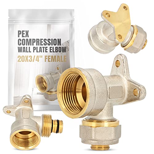 PEX Bogen mit Wandscheibe 20x3/4" IG Wasser Heizung V-Stück Schraubfitting Kompression Wandplatte Ellenbogen Rohrleitung Anschluss Rohrfitting Sanitär-Heizung-Systeme PEX Bogen mit Wandscheibe 20x3/4" IG Wasser Heizung V-Stück Schraubfitting Kompression Wandplatte Ellenbogen Rohrleitung Anschluss Rohrfitting Sanitär-Heizung-Systeme von Instalguru