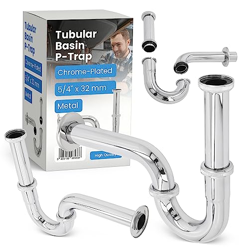 Röhrensiphon 1 1/4" x 32 mm Waschbecken Waschtisch Metall Geruchsverschluss Waschbecken Universal Siphon Waschbecken aus Chrom Universal Abfluss Waschbecken Röhrensiphon 1 1/4" x 32 mm Waschbecken Waschtisch Metall Geruchsverschluss Waschbecken Universal Siphon Waschbecken aus Chrom Universal Abfluss Waschbecken von Instalguru