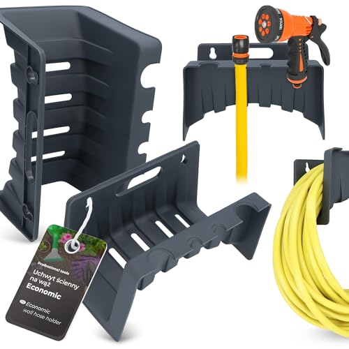 Schlauchhalter Gartenschlauchhalter Wandschlauchhalter Wand Halterung Aufhängung für Gartenschlauch Kunststoff Schlauchhalterung Schlauchgestell Schlauchaufhängung Schlauchhake von Instalguru