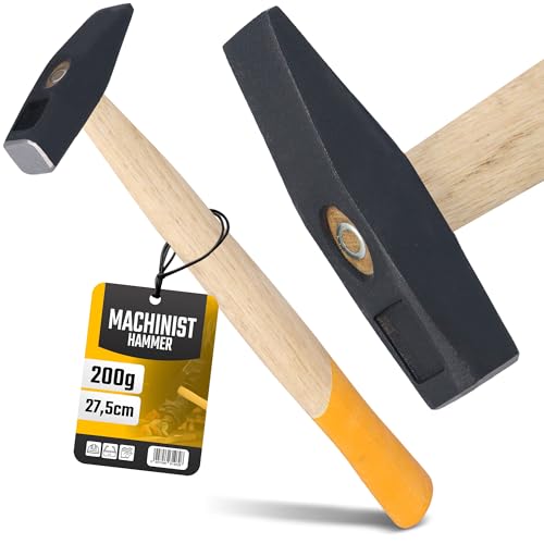 Schlosserhammer 200 g Hammer Robuster Holzstiel Holz Stahl Holzhammer Werkstatthammer Vorschlaghammer Profi Ergonomischer Griff Schlosser Klempner Schlosserhammer 200 g Hammer Robuster Holzstiel Holz Stahl Holzhammer Werkstatthammer Vorschlaghammer Profi Ergonomischer Griff Schlosser Klempner von Instalguru