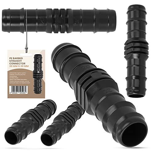 Steckverbinder PE 20x20 mm Steckverbindung Wasser Kupplung Bewässerungssystem Schlauchverlängerung Fitting Für Tropfschlauch Perlschlauch Schläuche Wasserrohr Verbind von Instalguru